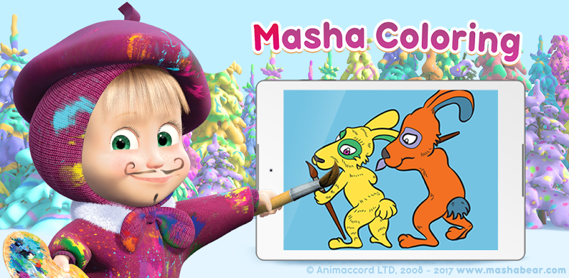 Masha and the Bear: Coloring