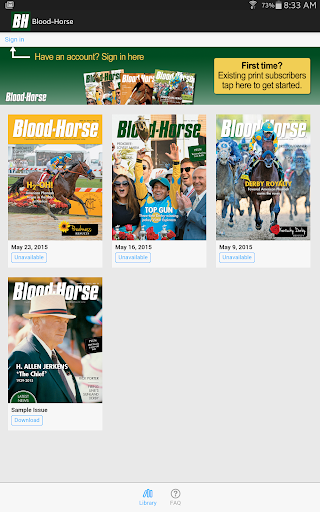 BloodHorse Magazine Screen 2