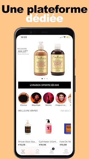 Android application Allshades, Beauté afro & métis screenshort