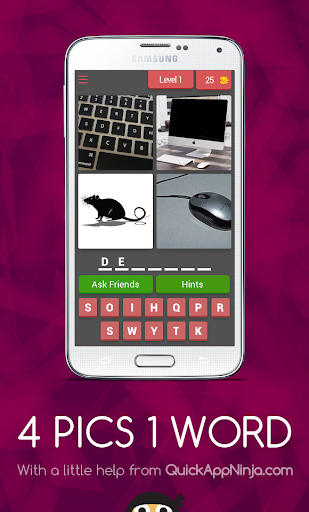 Android application 4 PICS 1 WORD screenshort