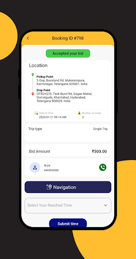 aK2B Sarathi: Bid,Your Price Screen 3