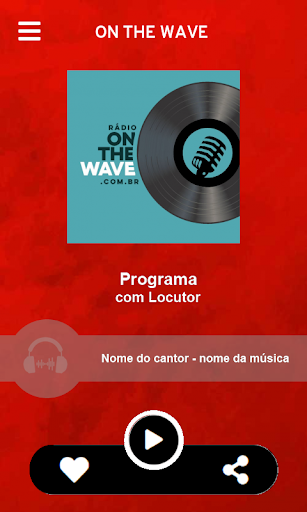 Android application ON THE WAVE screenshort