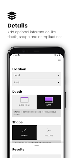 Suture: Laceration Repair App Screen 2