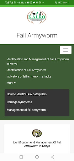 KALRO Fall Armyworm Screen 2