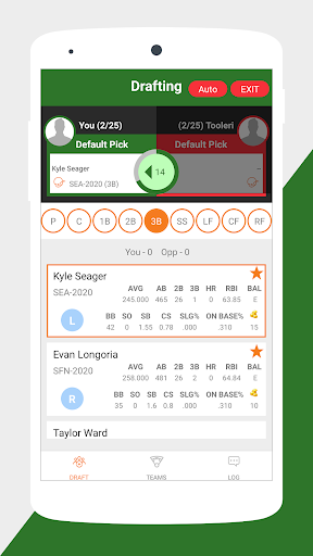 Baseball Draft 2 Teams Screen 3
