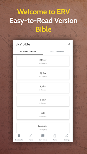 Android application Easy to Read Version Bible ERV screenshort