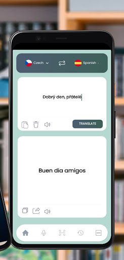 Czech-Spanish Translator Screen 2