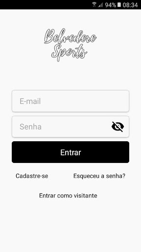 Android application Belvedere Sports screenshort