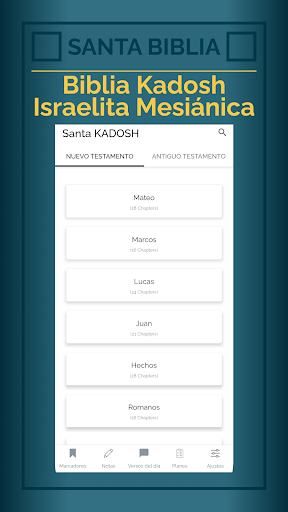 Android application Biblia Kadosh sin conexión screenshort