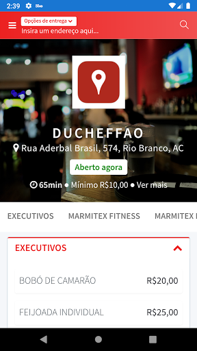 Android application DuCheffão screenshort