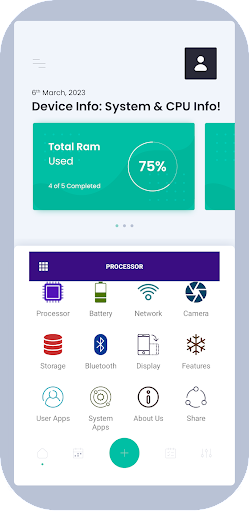 Android application Device Info: System & CPU Info screenshort