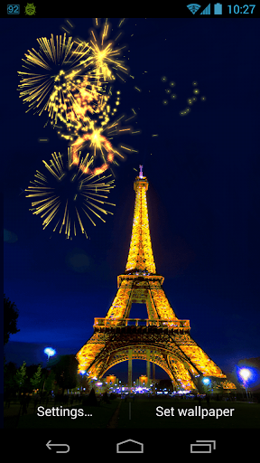 Android application New year Fireworks Live Wallpa screenshort
