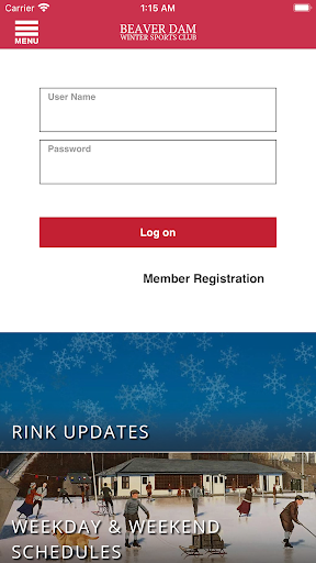 Android application Beaver Dam Winter Sports Club screenshort