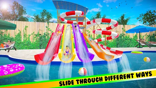 Water Park Slide Game 3D Theme