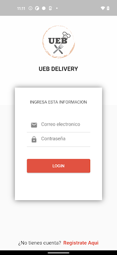 Android application Comedor UEB screenshort
