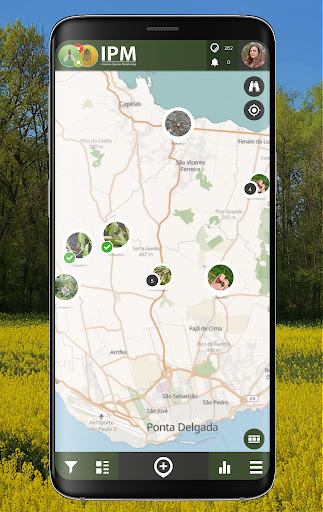 Android application IPM - Invasive Species Mapper screenshort