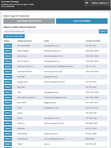 Auto Repair Manager Screen 3