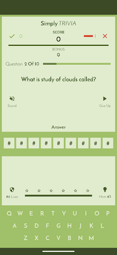Simply Trivia Screen 2
