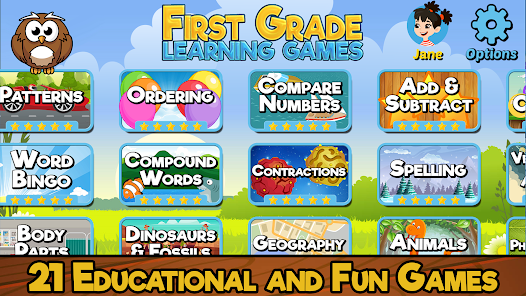 First Grade Learning Games