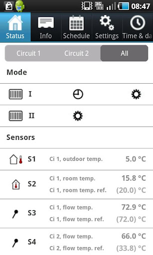 ECL Comfort 310 Portal Screen 2