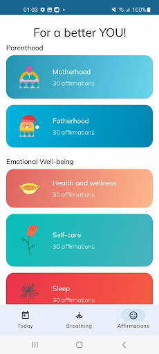 My Wellbeing: Vision board App Screen 3