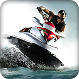 water boat racer icon