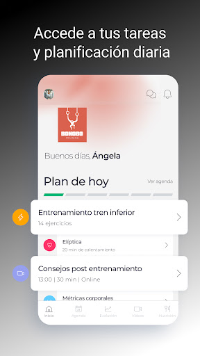 Android application BONOBO TRAINING screenshort