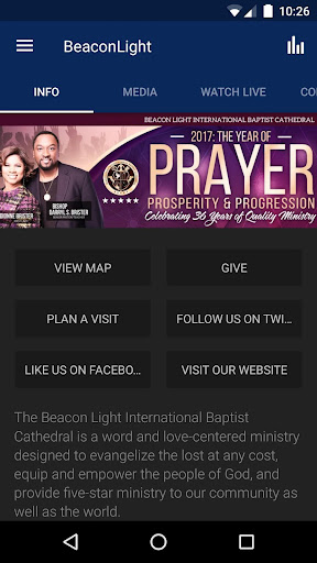 Android application Beacon Light App screenshort