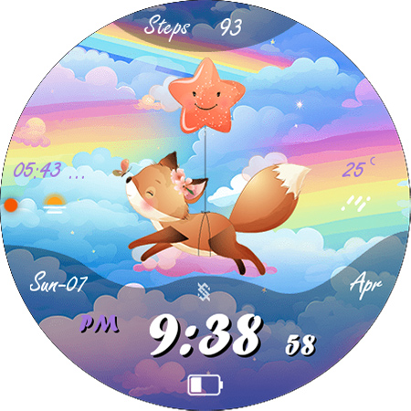 BFF2 - Cute Fox watchface screenshot 20
