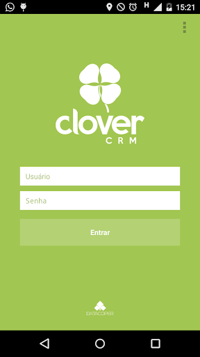 Android application Clover CRM screenshort