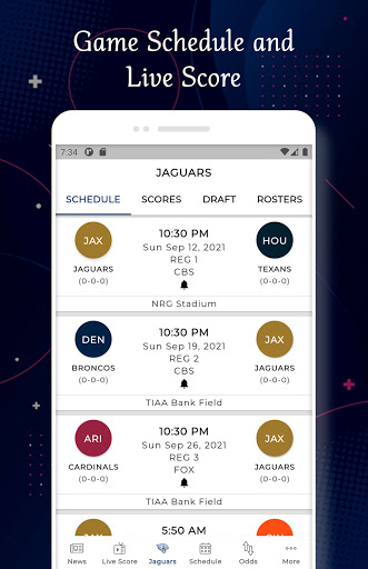 Jacksonville - Football Score Screen 2