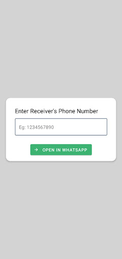 Direct Chat - without saving Screen 2