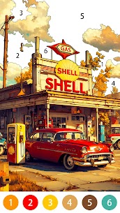 Vintage Color by Number Game 2