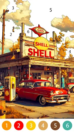 Game screenshot Vintage Color by Number Game hack