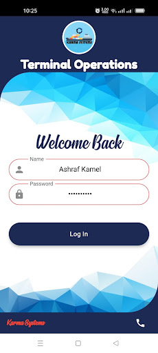 Android application Terminal Operations screenshort