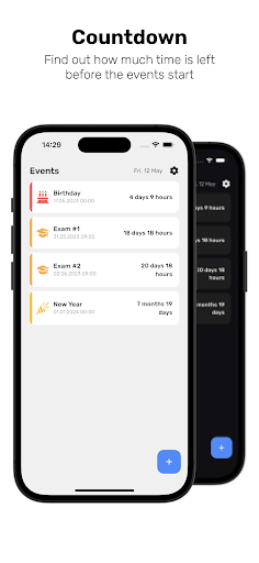 Android application Remains Until - countdown screenshort