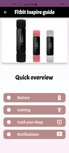 Fitbit Inspire guide Screen 2