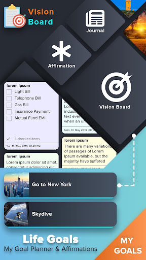 Android application Life Goals – My Goal Planner & screenshort