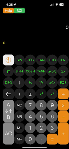Lite Financial Calculator Screen 2