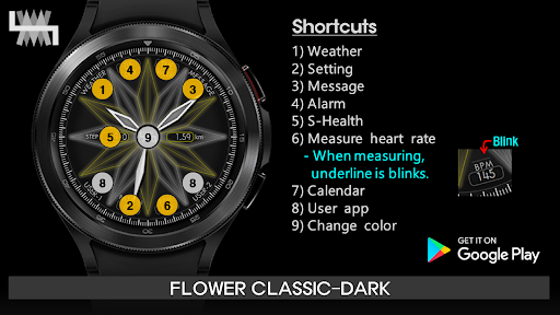 LMwatch flower classic dark Screen 3
