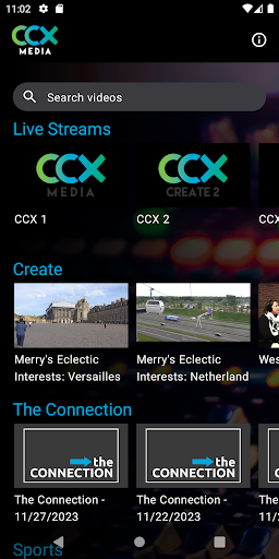 Android application CCX Media+ screenshort