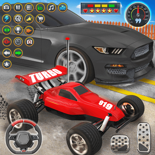 Jogo de carro de controle remoto 