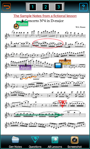Music Lesson NotePad Screen 2