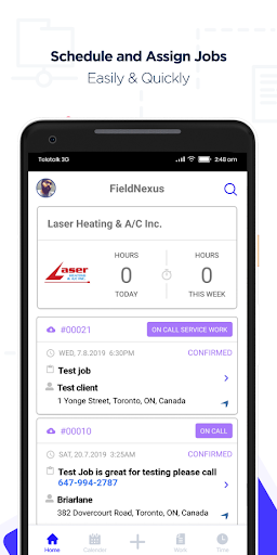 Android application FieldNexus screenshort