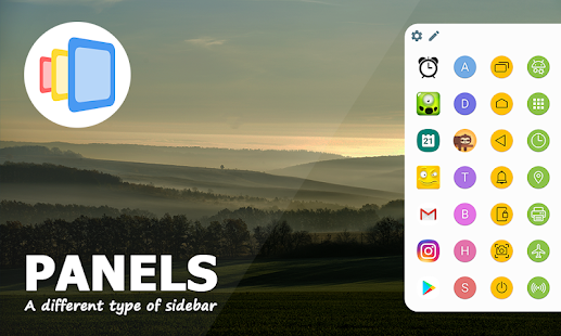 Panels - Seitenleiste, Gesten Screenshot