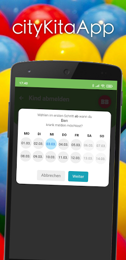 cityKitaApp Screen 3