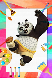 Kung Fu Coloring Panda Book