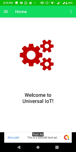 Android application Universal IoT screenshort