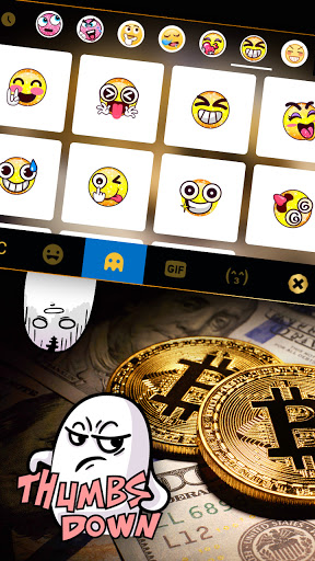 Bitcoin Dollar Keyboard Backgr Screen 3