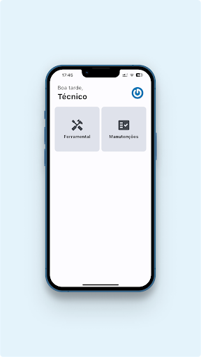 Android application eTools: Gestão de ferramentas screenshort
